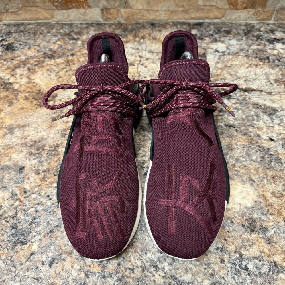 Adidas NMD R1 BB0617 Sz 9.5 Pharrell HU Friends & Family Burgundy